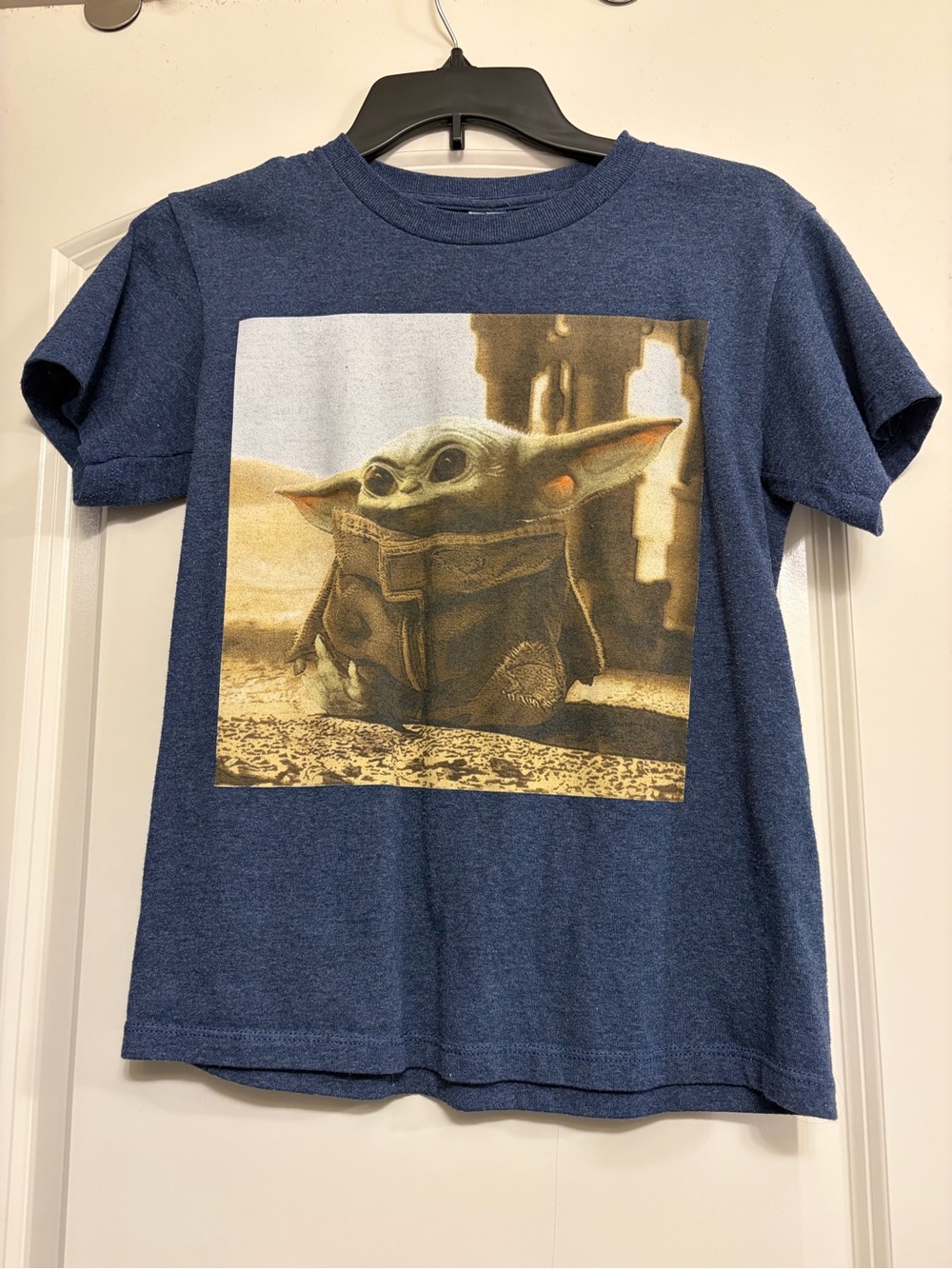 Star Wars Blue Youth Tee with Grogu Graphic